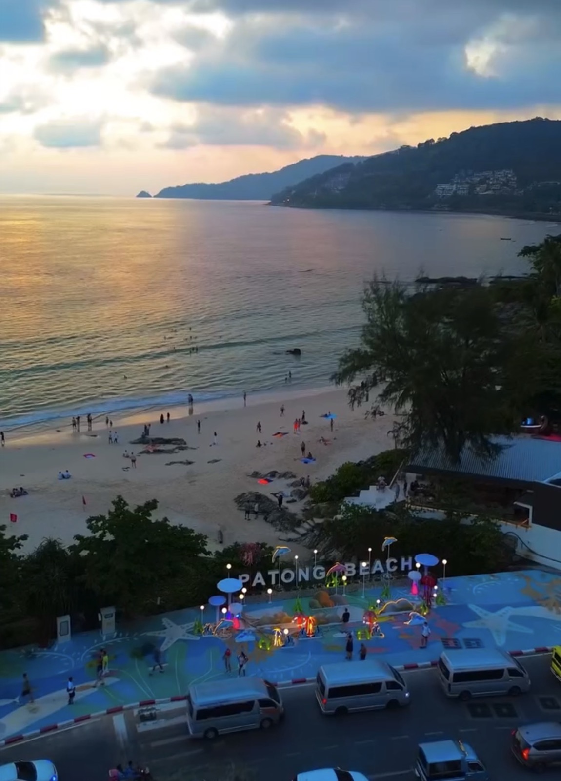 Patong Beach at sunset