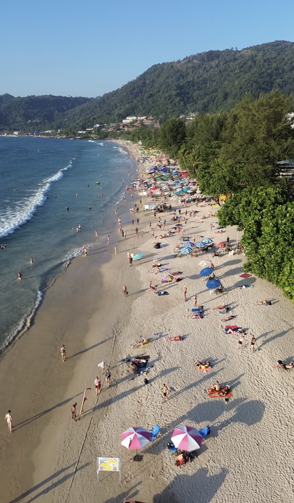 Aerial view of Patong Beach, Phuket