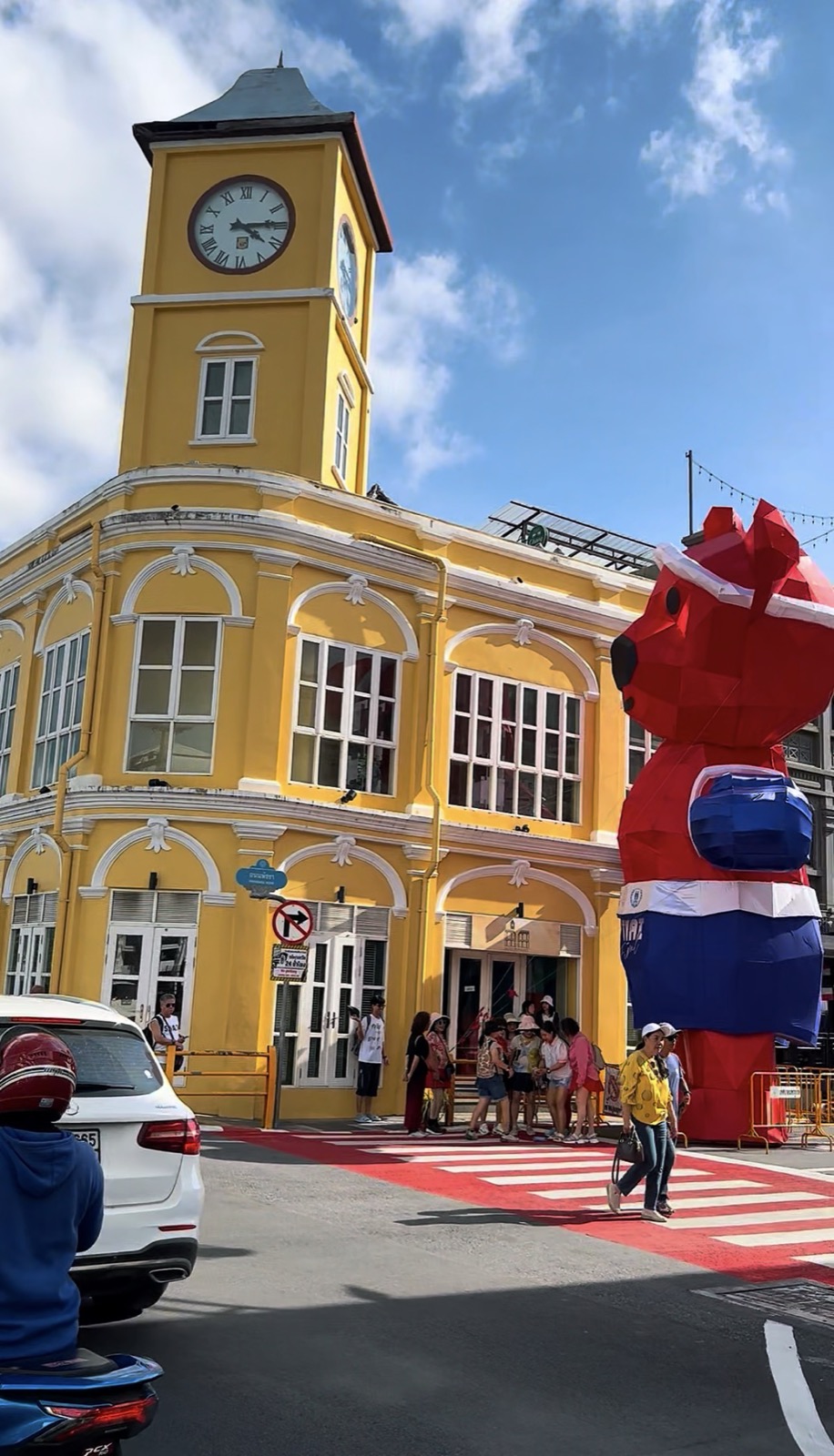 Historic clock tower in Phuket Old Town