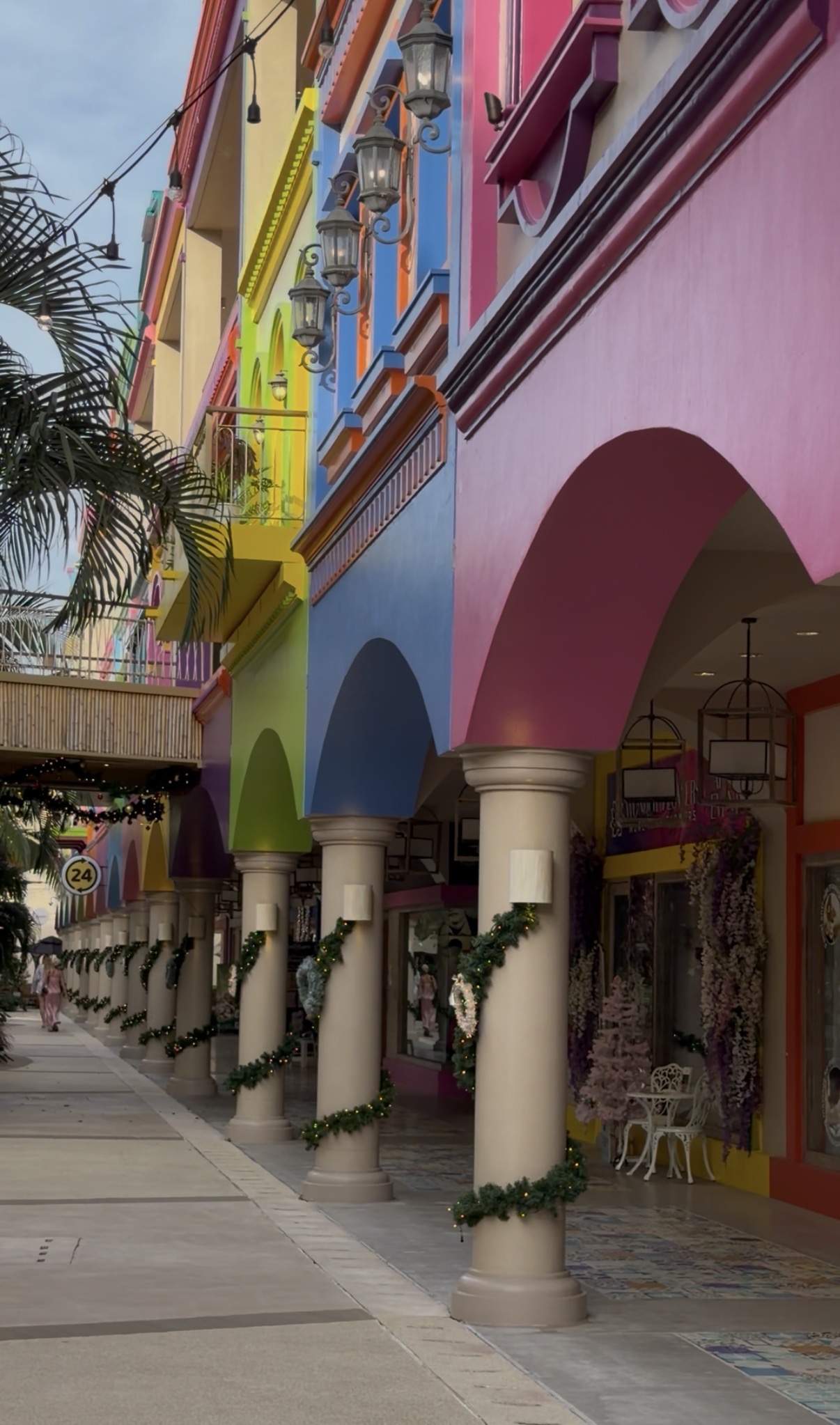Colorful shopping arcade at Blue Tree Phuket, Bang Tao