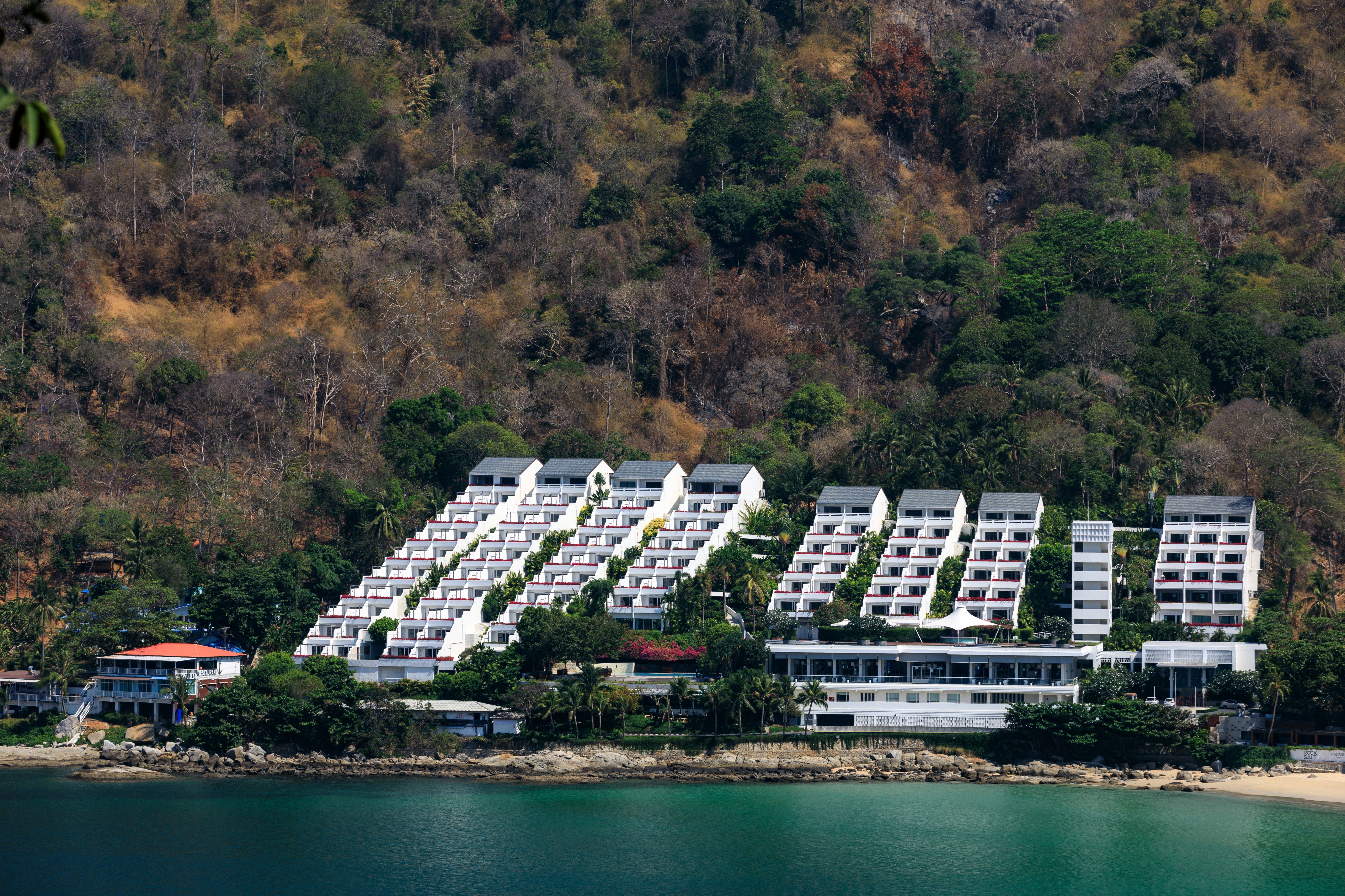 The Nai Harn resort, aerial view over Nai Harn Beach